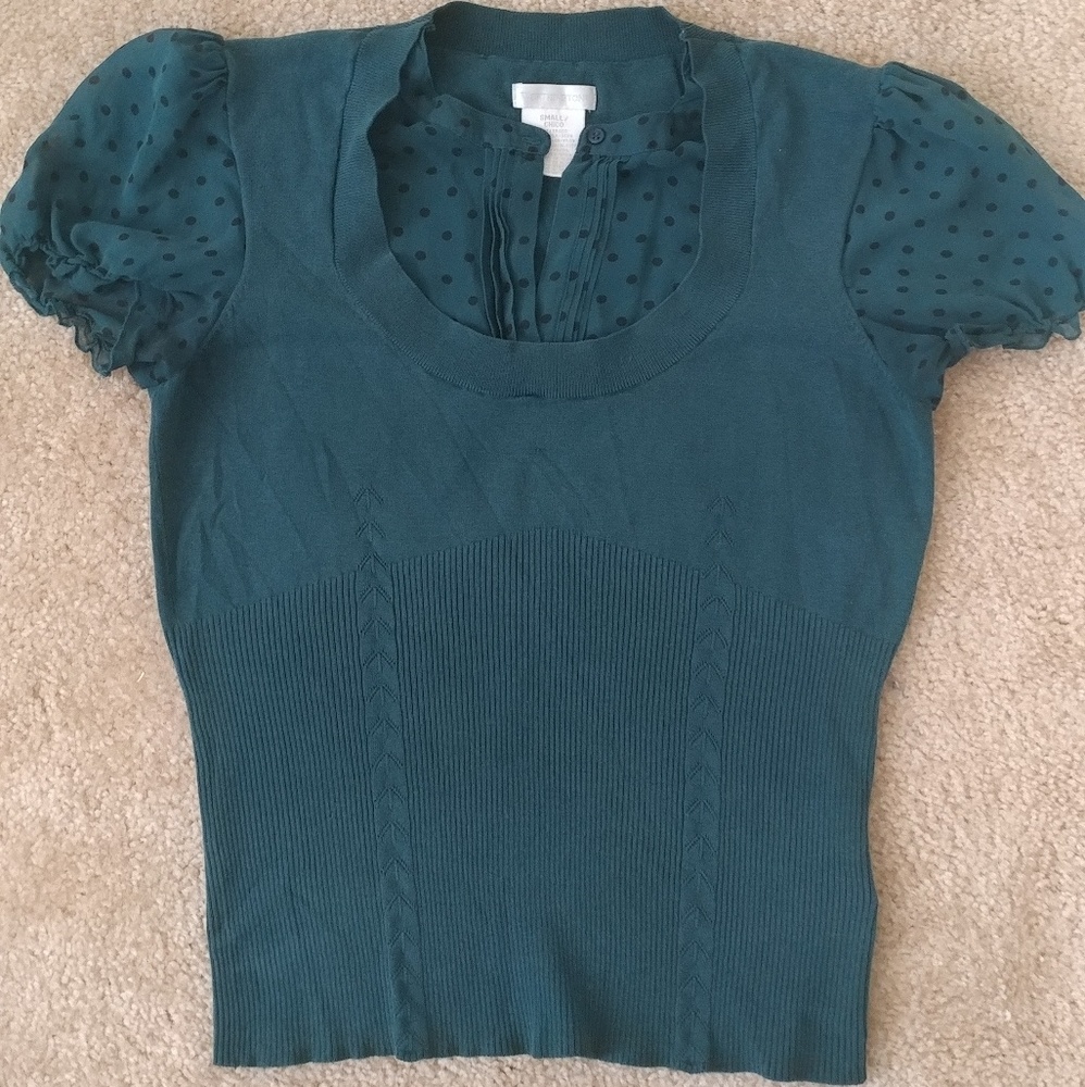 Dark teal top